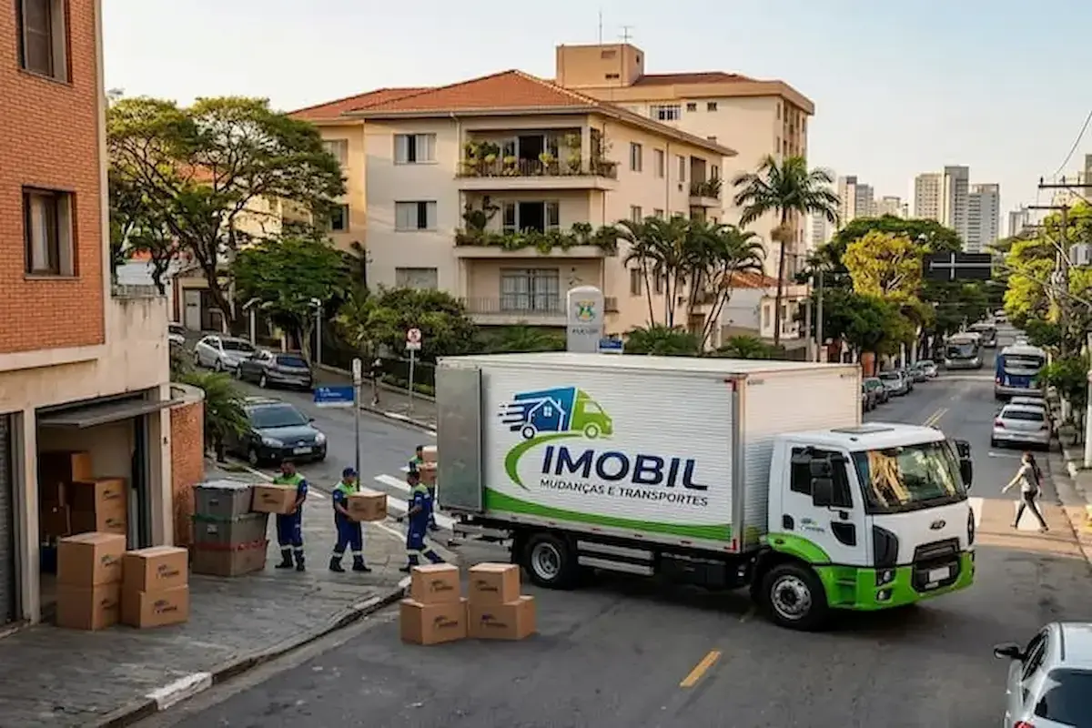 Mudança no Alto da Lapa SP com caminhão e operação profissional de transporte