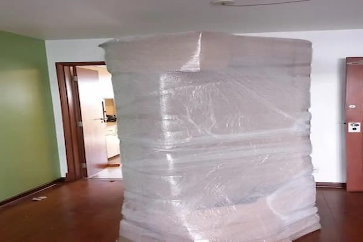 empresa realizando mudança organizada em bairro residencial com equipe profissional