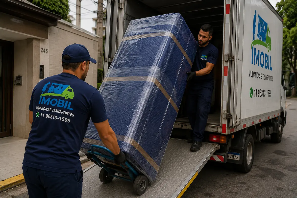 Logística para transporte de geladeira em São Paulo com movimentação organizada