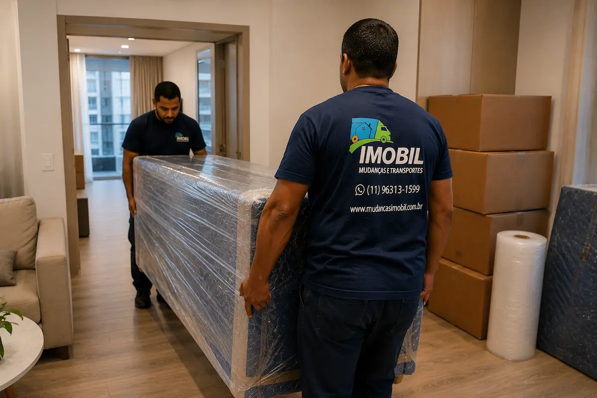 mudança urgente em apartamento em São Paulo com equipe organizada