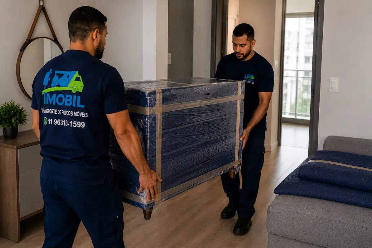 Transporte de cômoda embalada em São Paulo com proteção reforçada