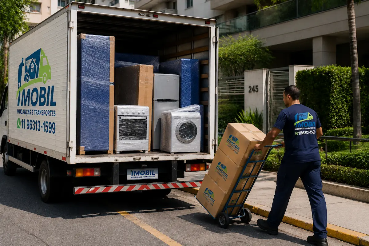 Transporte para mudança pequena em São Paulo com poucos móveis organizados