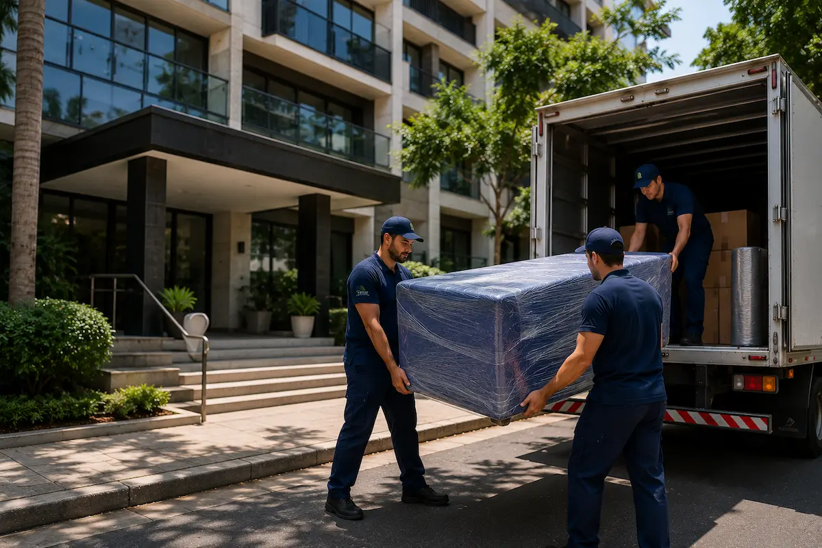 Empresa de mudança confiável em São Paulo com equipe profissional e transporte organizado