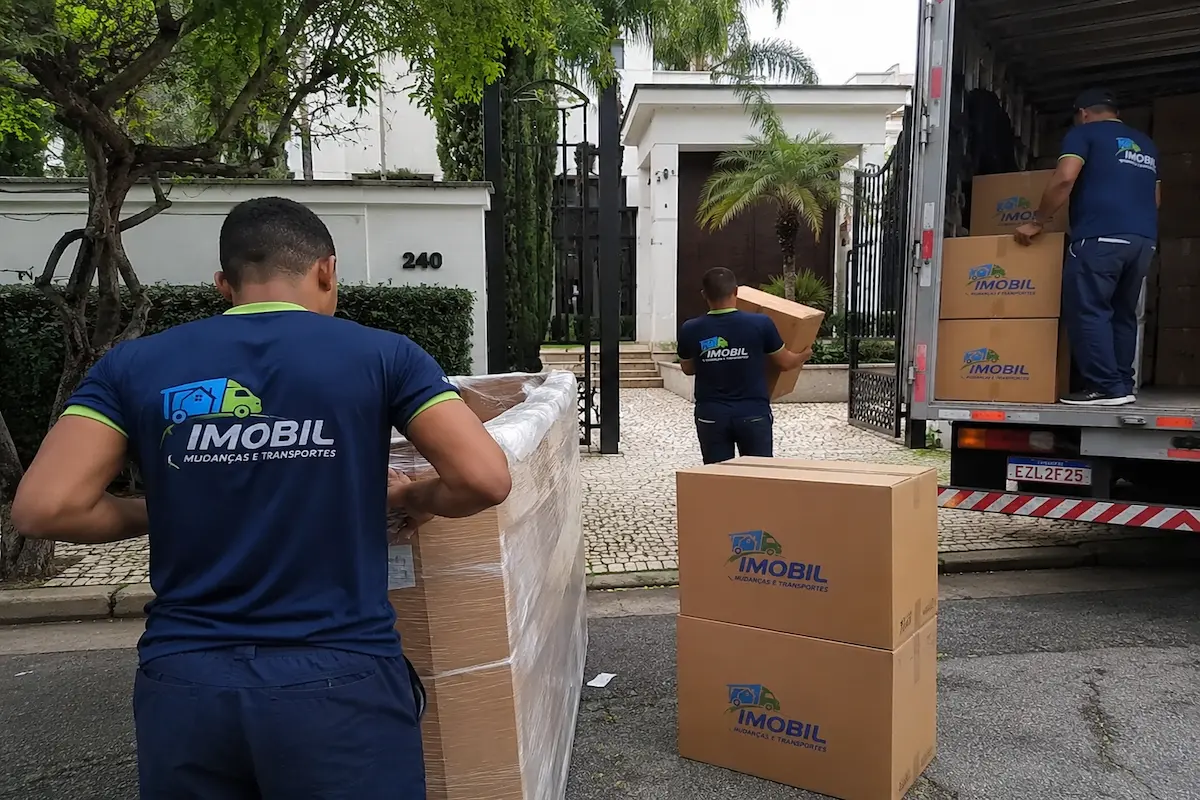 Mudança para casa em São Paulo realizada pela Imobil Mudanças