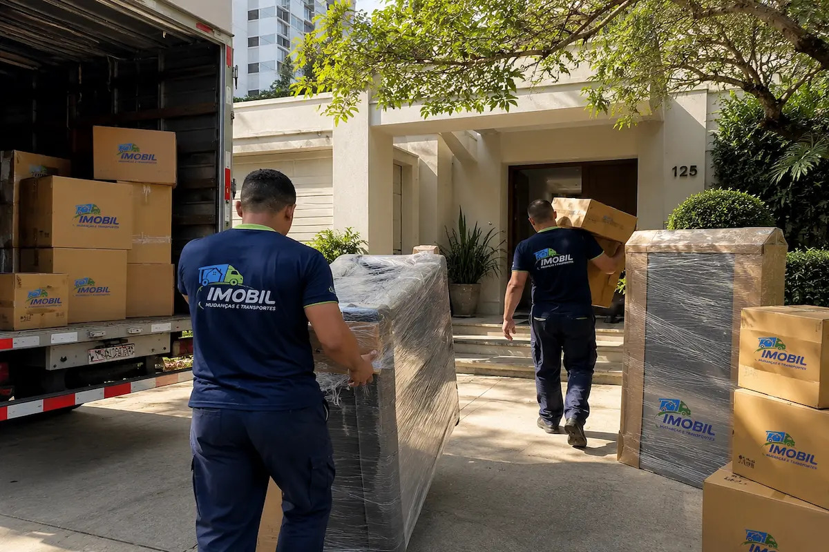Mudança para casa nos Jardins em São Paulo realizada pela Imobil Mudanças