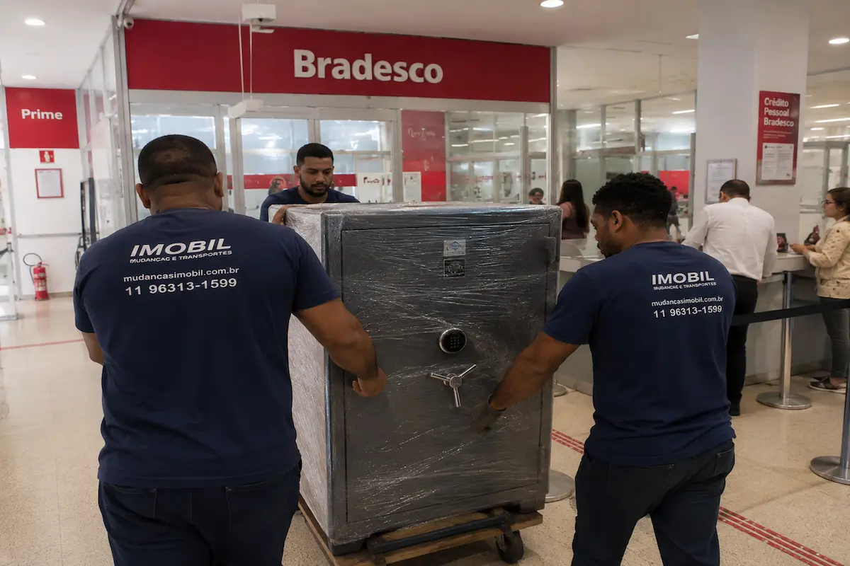 Planejamento para remoção de cofre em agência bancária.